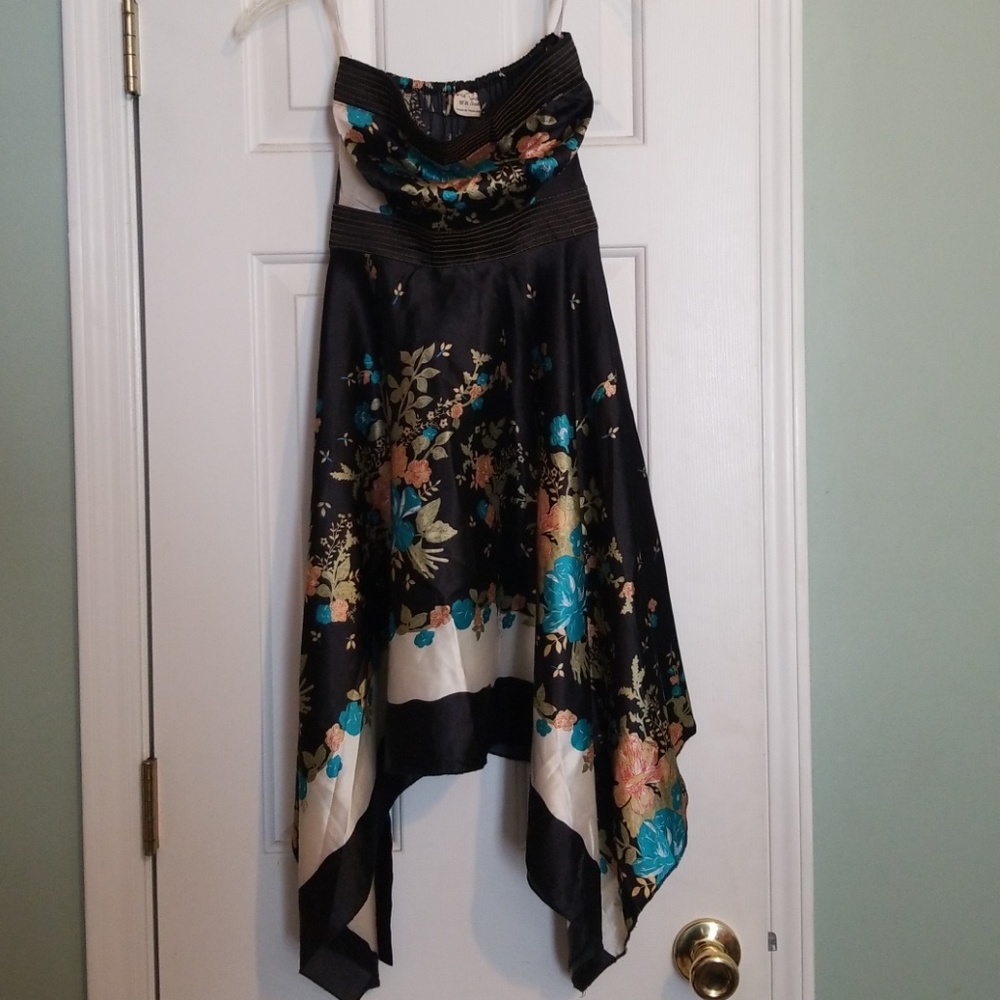 Women's Halter dress asymmetrical hem